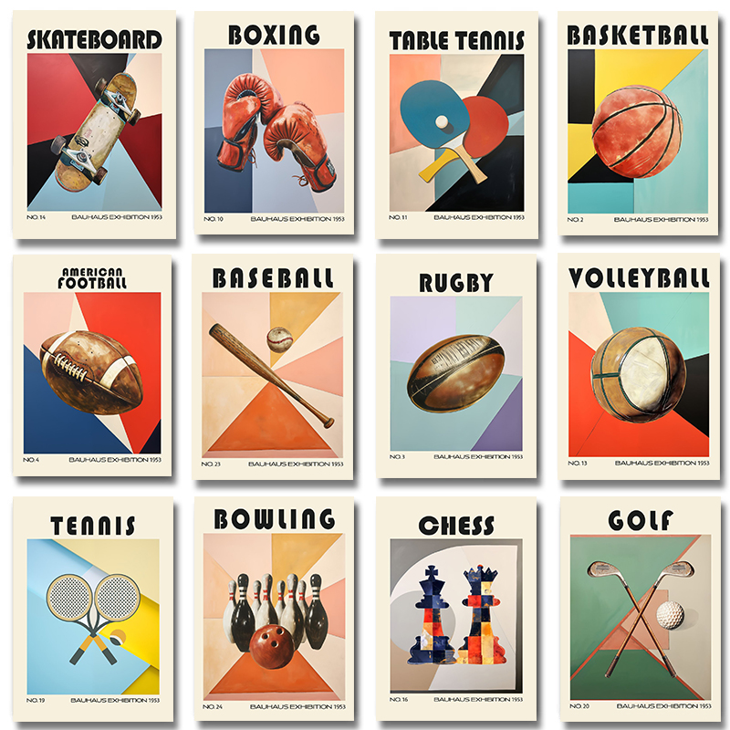 Table Tennis Live - Póster Deportivo Vintage de Golf, Tenis